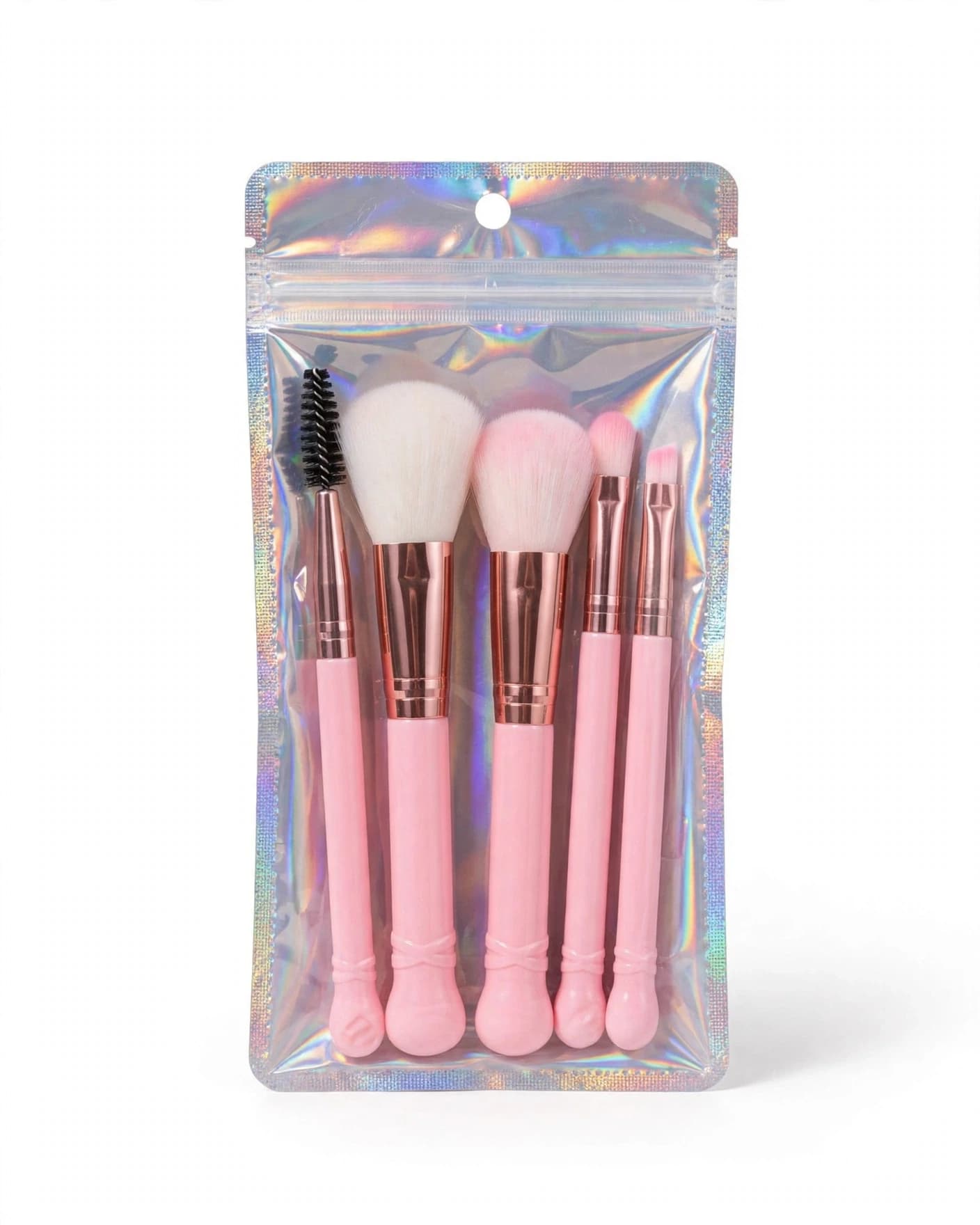 5-Piece Pink Mini Makeup Brush Set