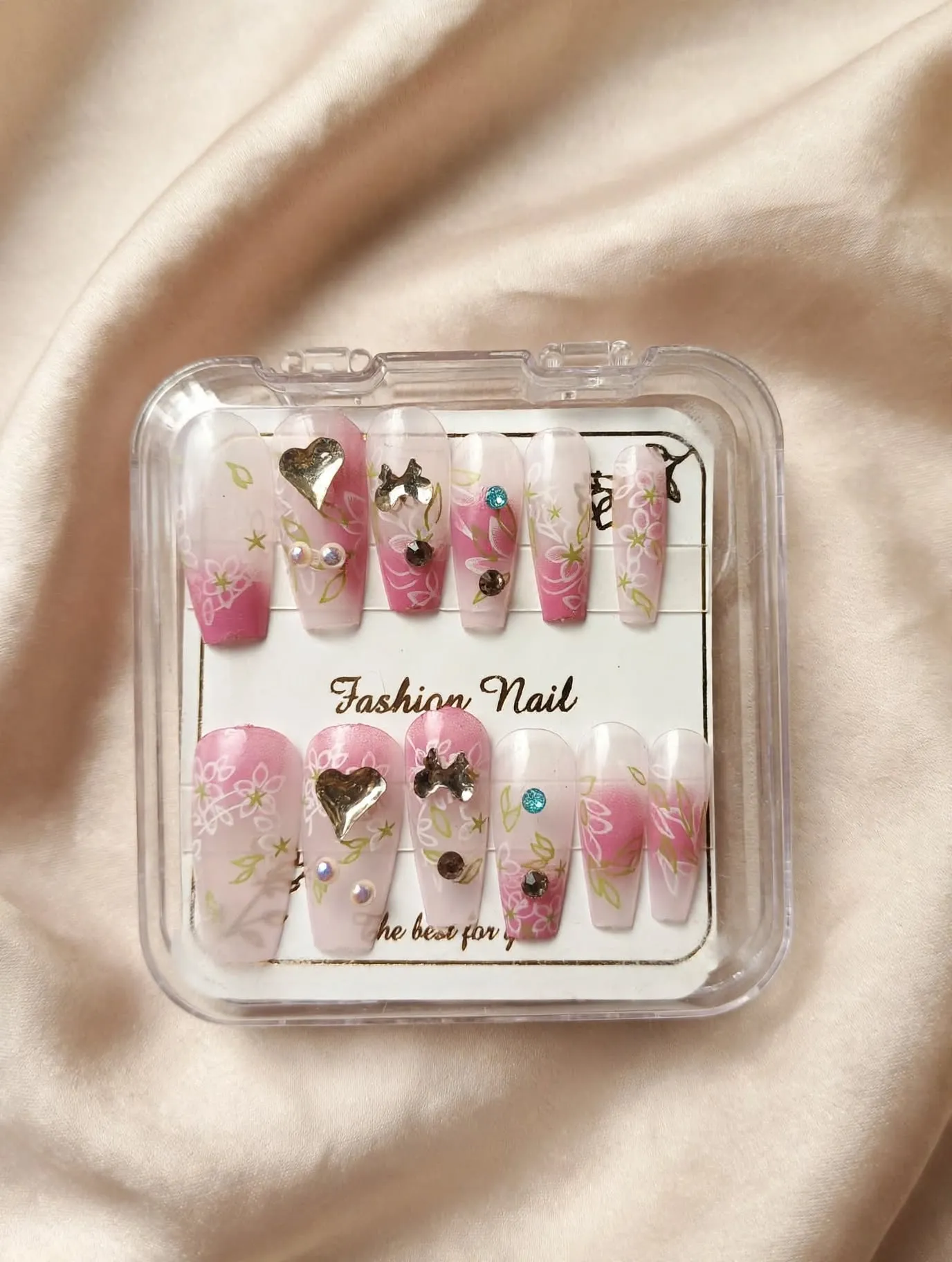 Rose Blossom Jewels Press-On Nails