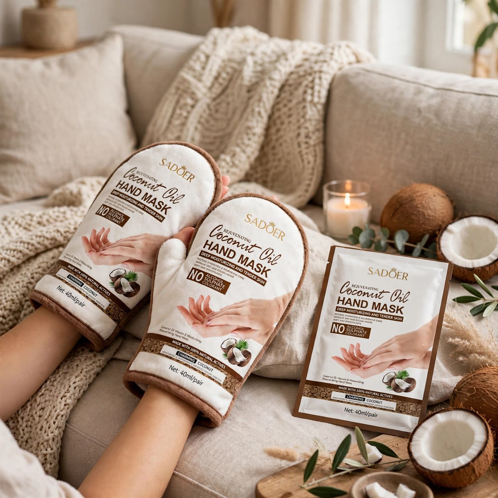 Sadoer Rejuvenating Coconut Oil Hand Mask