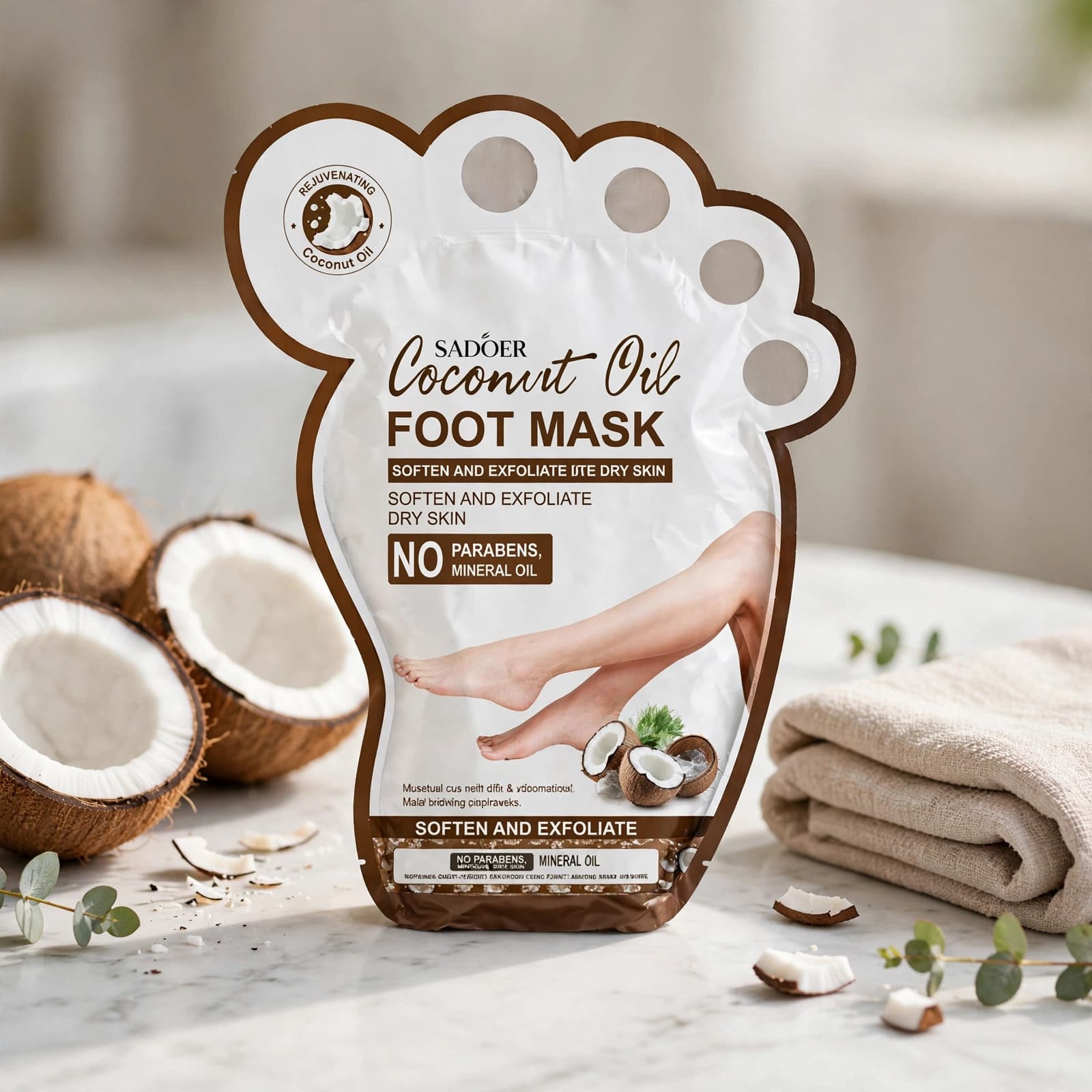 Sadoer Softening Coconut Oil Foot Mask