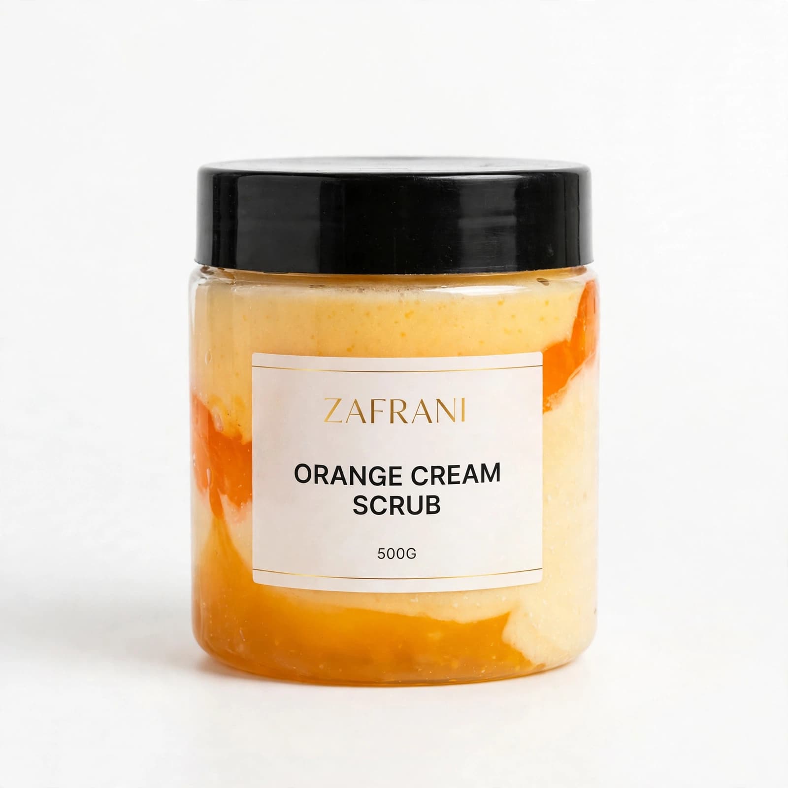Zafrani Orange and Yellow Cream/Scrub Jar 500 Gram