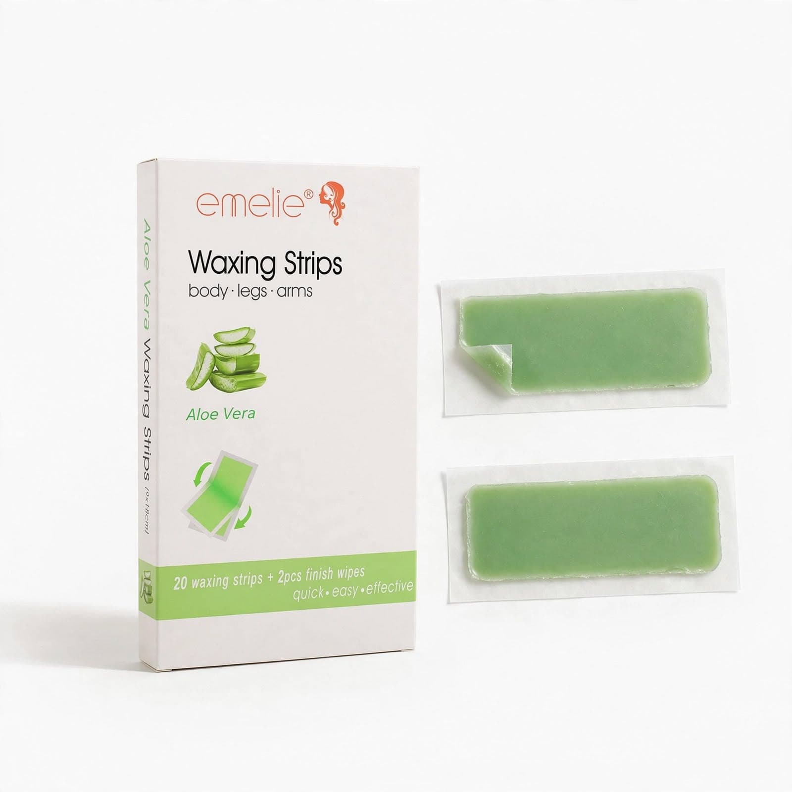 emelie Waxing Strips (Aloe Vera)