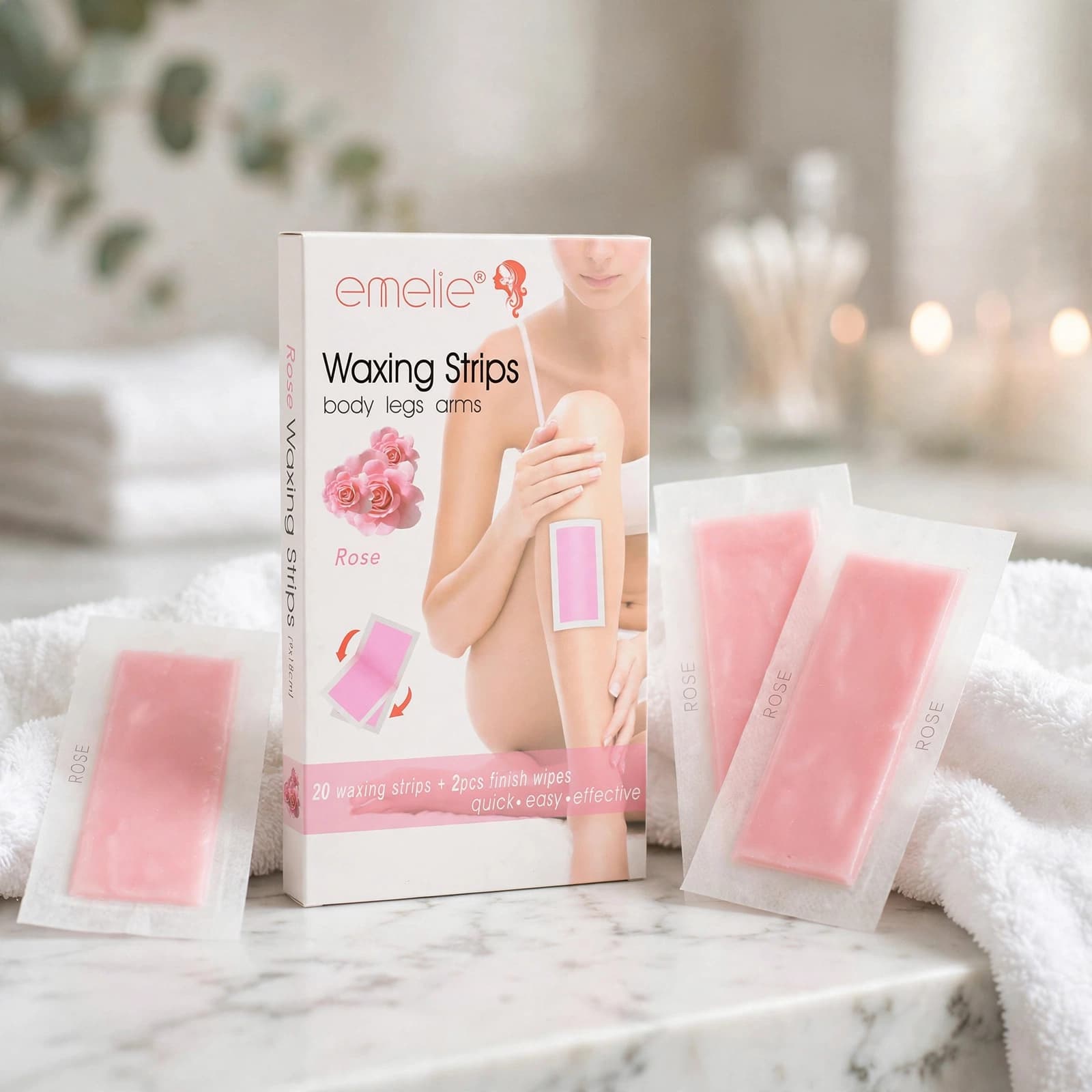 emelie Waxing Strips (Rose)