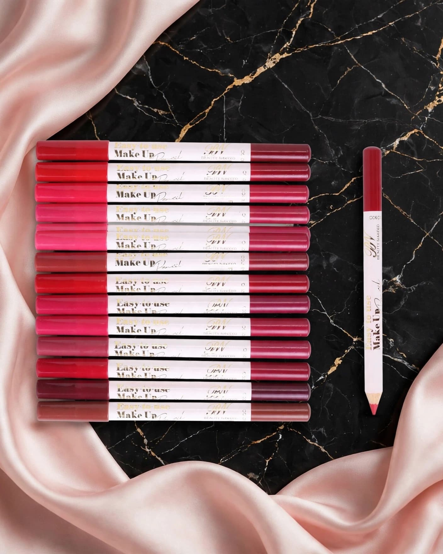 Beauty Naked Easy-to-use Lip Pencil 12 Pcs Set