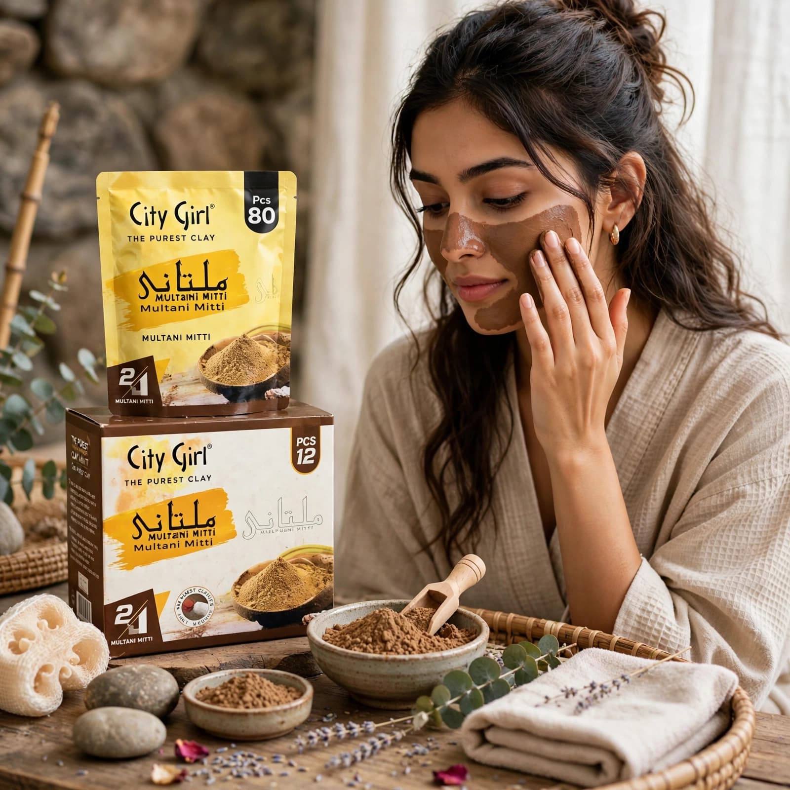 City Girl Multani Mitti Brightening & Glowing Cream Bleach