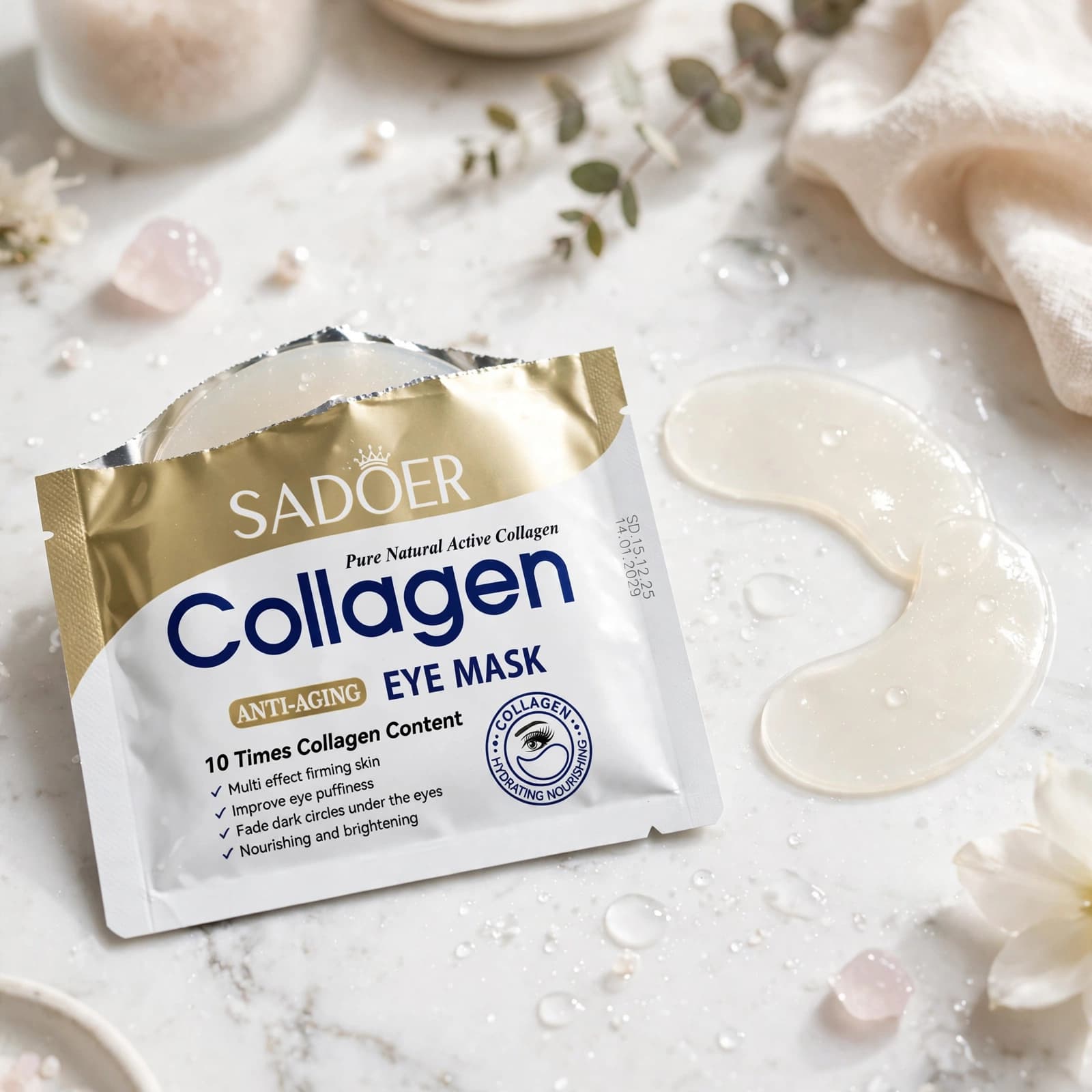 SADOER Pure Natural Active Collagen Anti-Aging Eye Mask