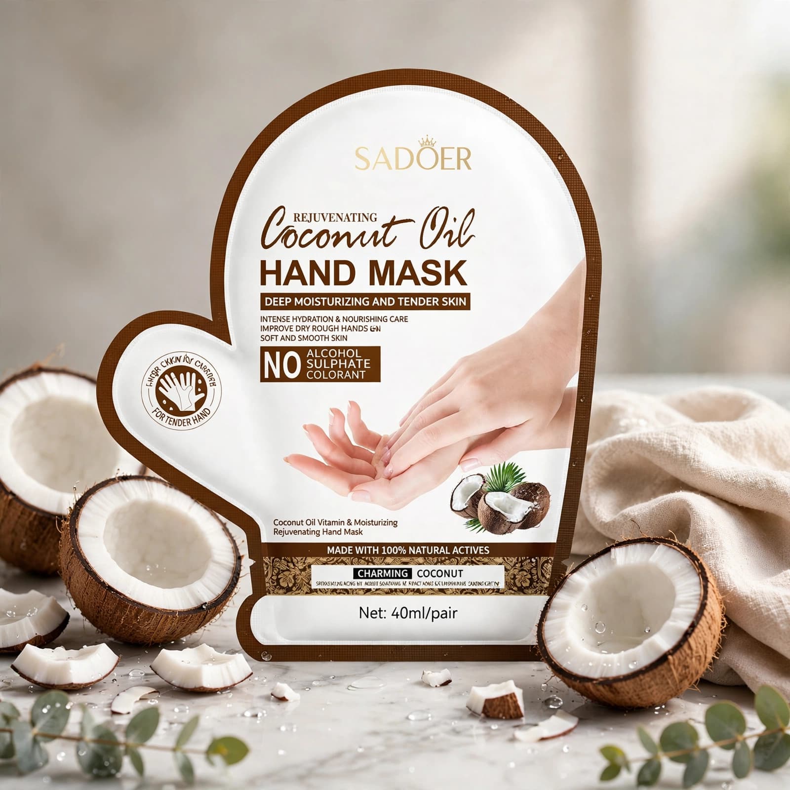 Sadoer Rejuvenating Coconut Oil Hand Mask