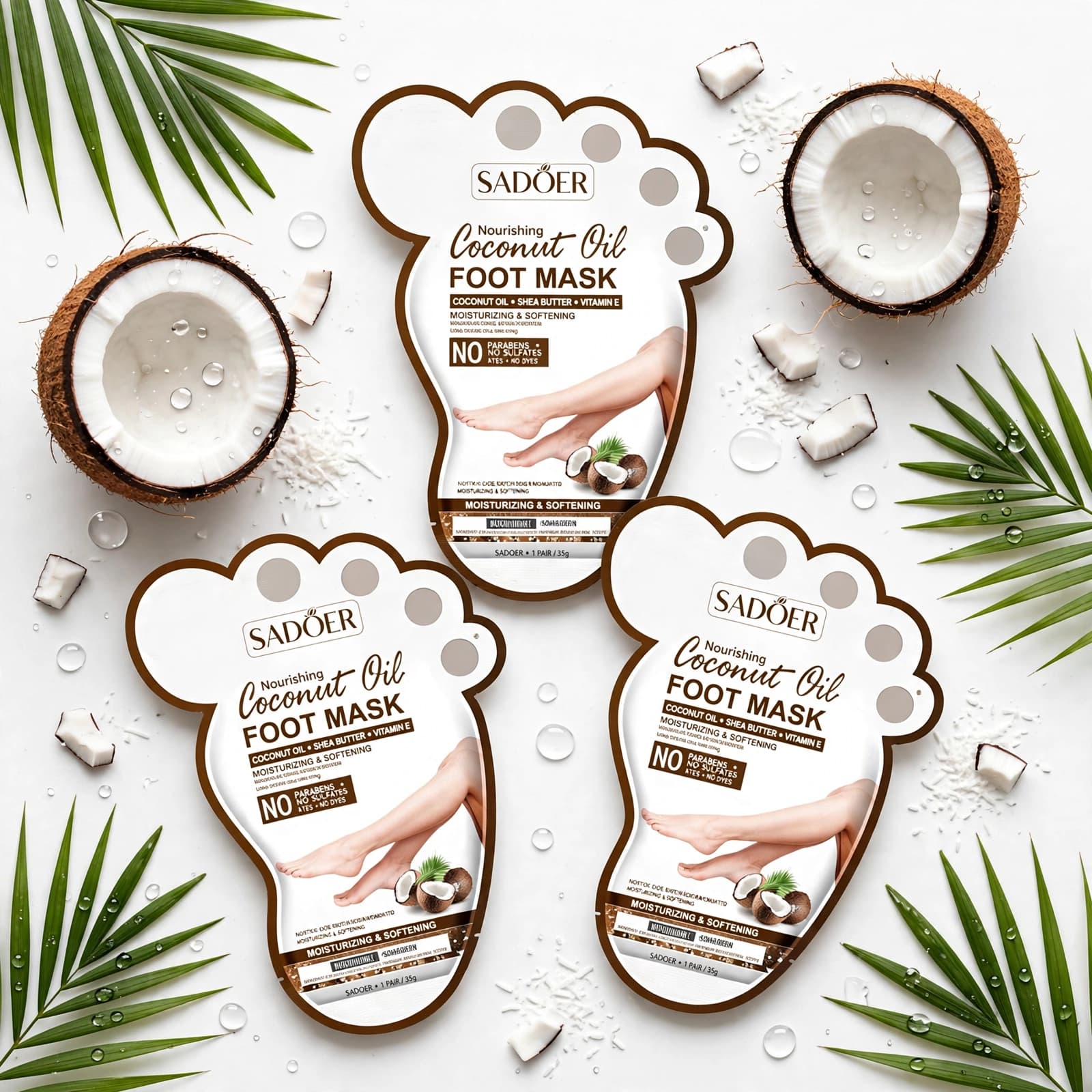 Sadoer Softening Coconut Oil Foot Mask
