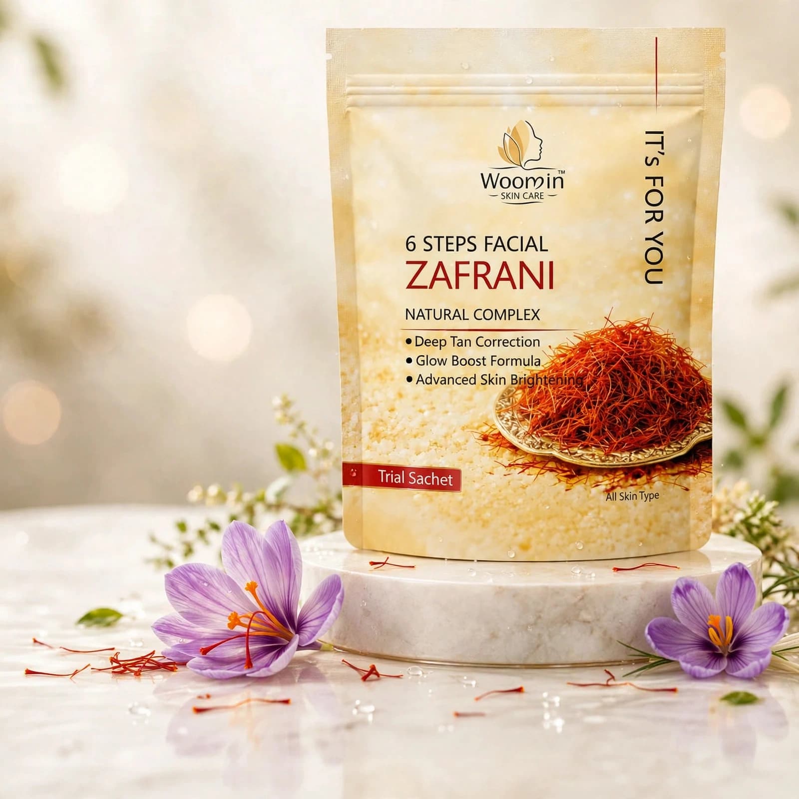 Woomin Zafrani 6 Steps Facial Kit Sachet