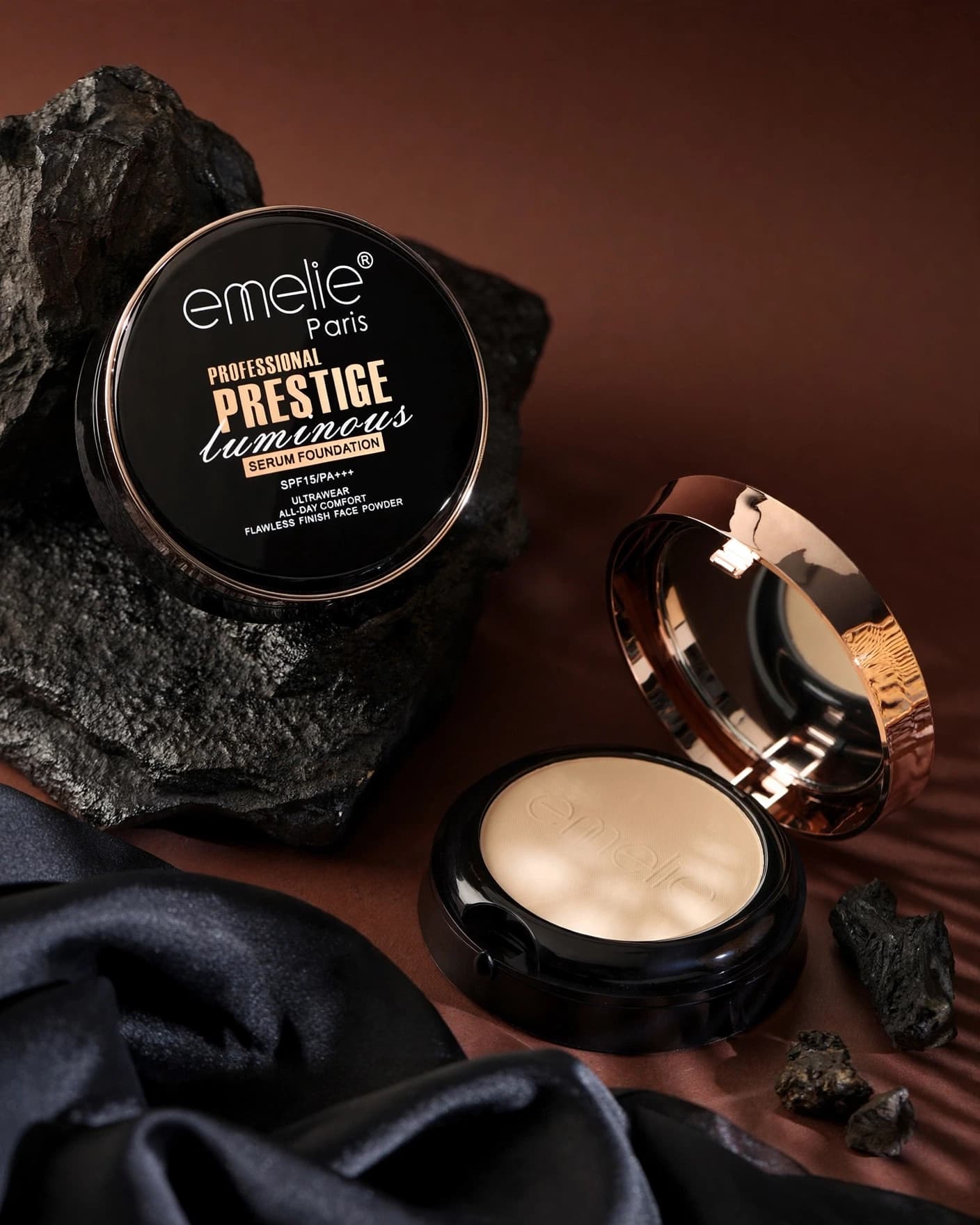 emelie Paris Professional Prestige Luminous Serum Foundation powder
