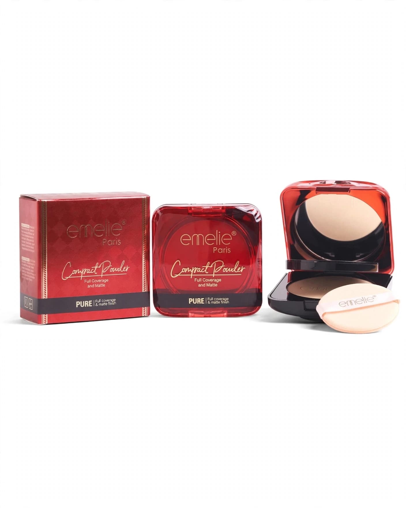 emelie Paris Super Stay Matte Super-Blendable Waterproof Finish Compact Powder