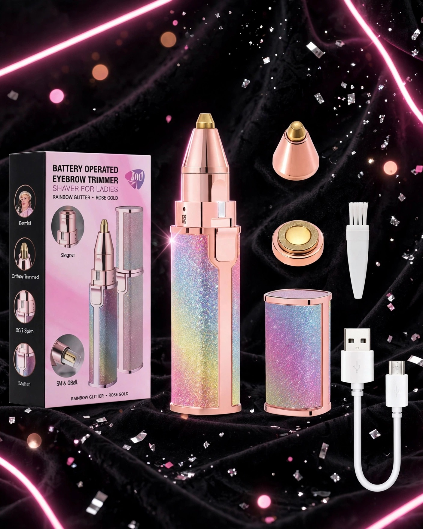 Battery Operated Eyebrow Trimmer Shaver For Ladies thumbnail 3
