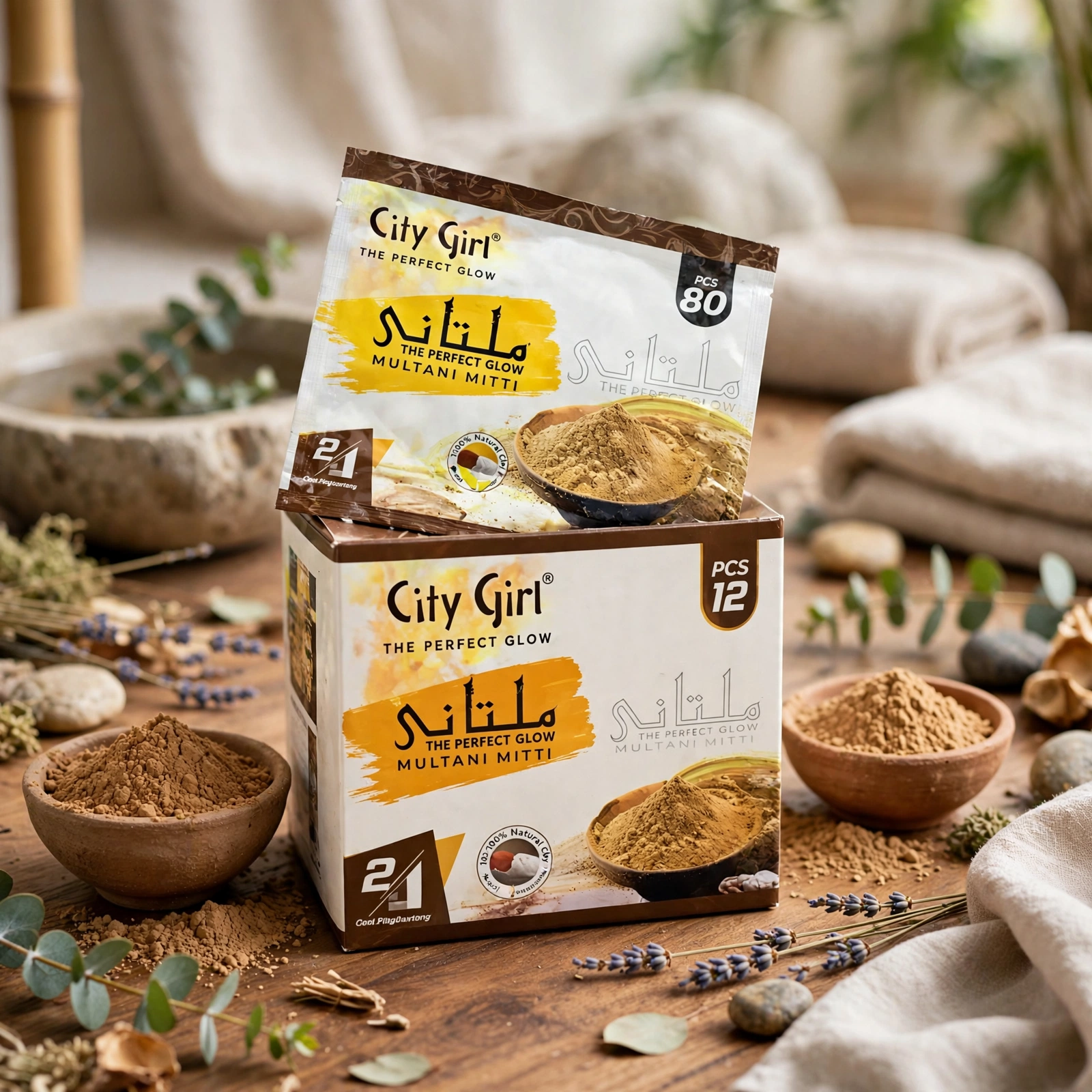 City Girl Multani Mitti Brightening & Glowing Cream Bleach thumbnail 3