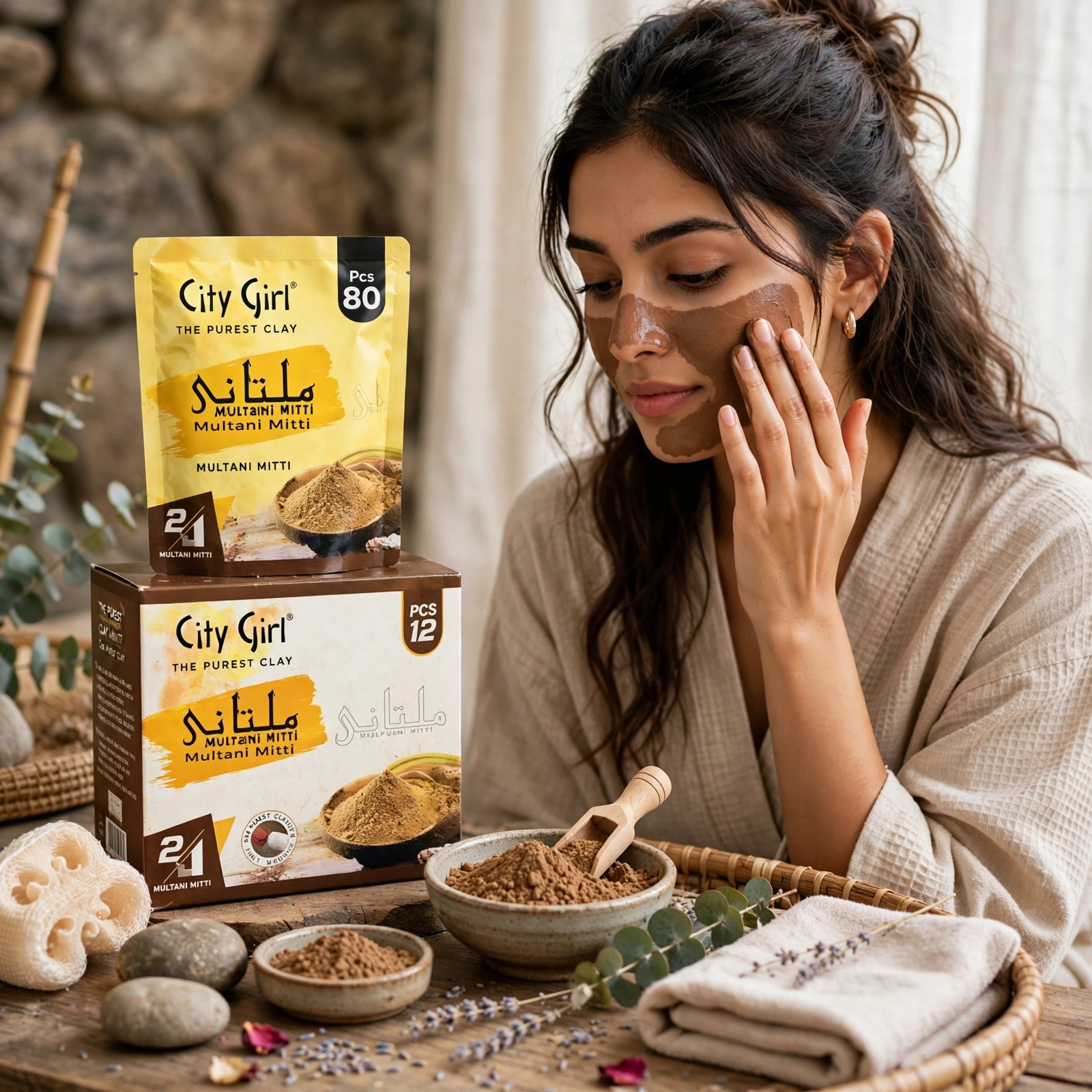 City Girl Multani Mitti Brightening & Glowing Cream Bleach
