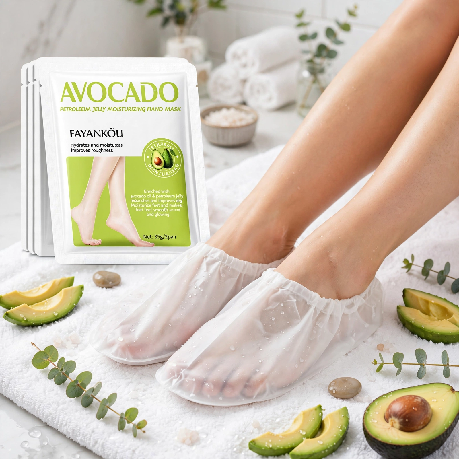 FAYANKOU Avocado Petroleum Jelly Moisturizing Hand Mask thumbnail 3