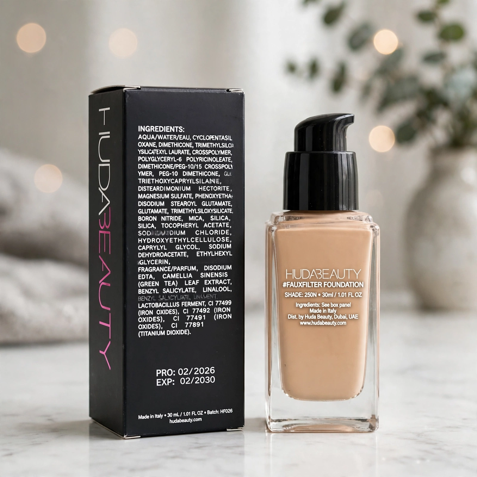 Huda Beauty FauxFilter Luminous Matte Foundation (35ml) thumbnail 3