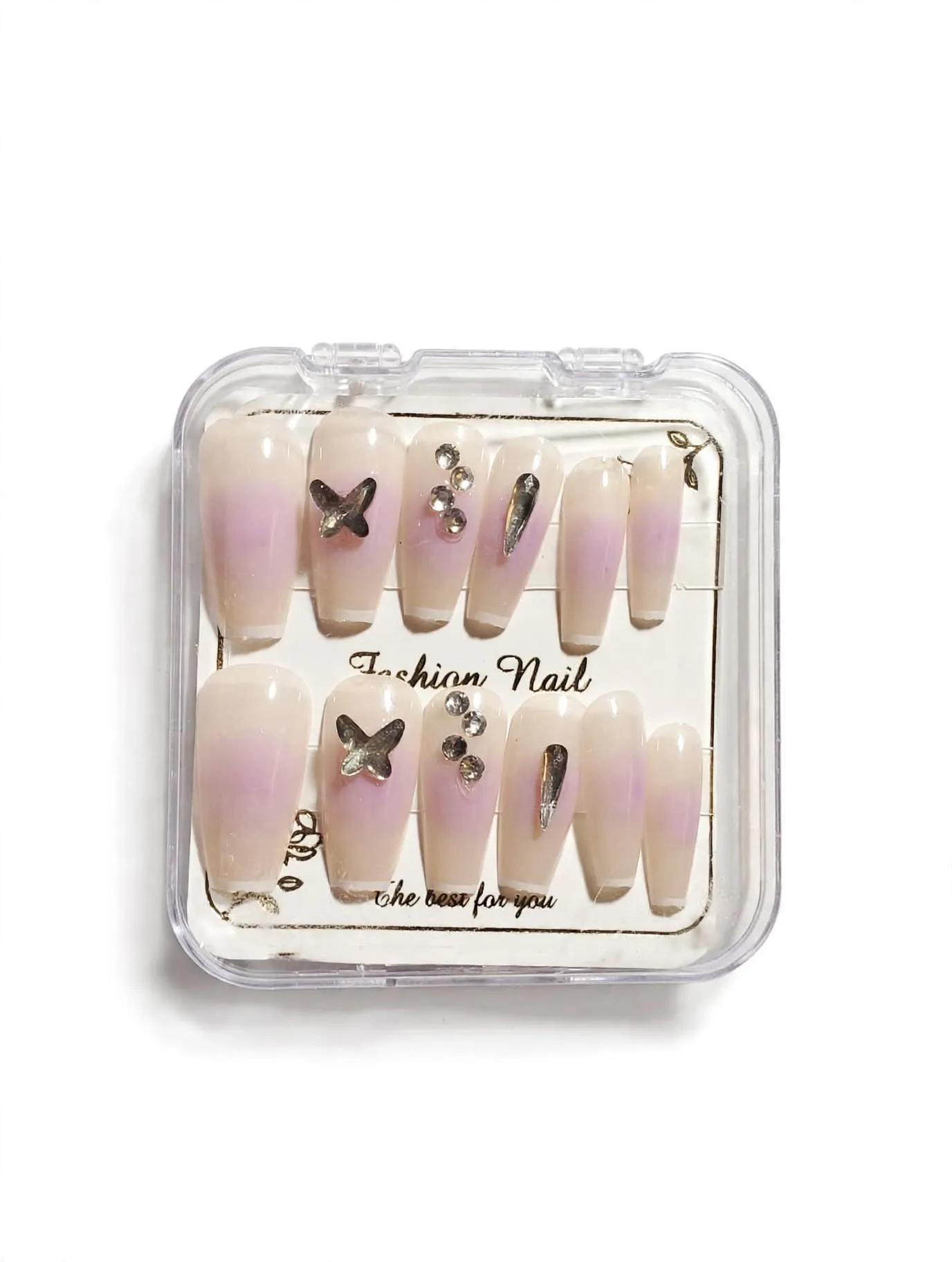 Lavender Butterflies Press-On Nails thumbnail 3