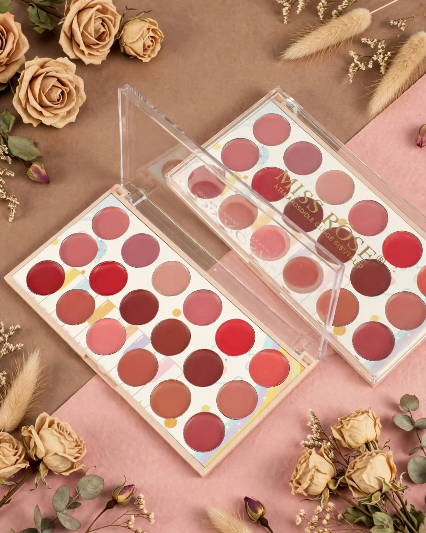 Miss Rose 18-Color Lip Cream Palette - Professional Makeup thumbnail 2