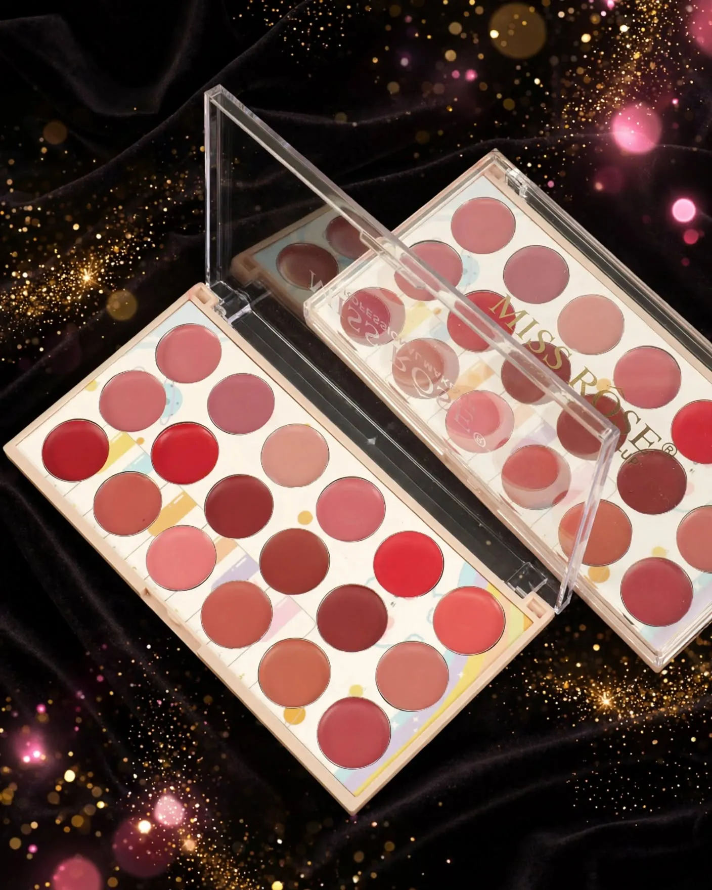 Miss Rose 18-Color Lip Cream Palette - Professional Makeup thumbnail 3