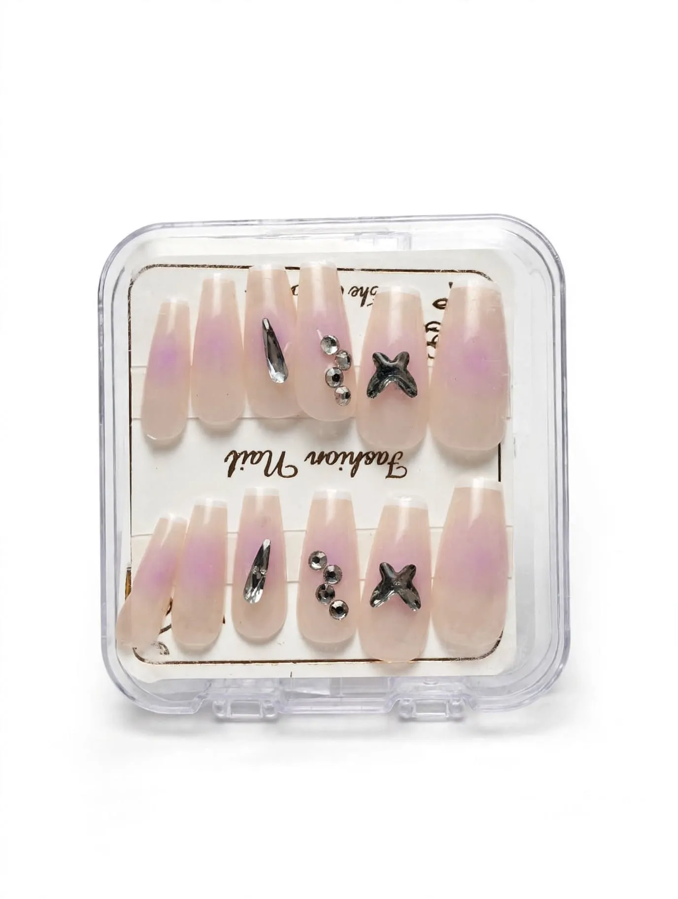 Pink Ombré Bows Press-On Nails thumbnail 3