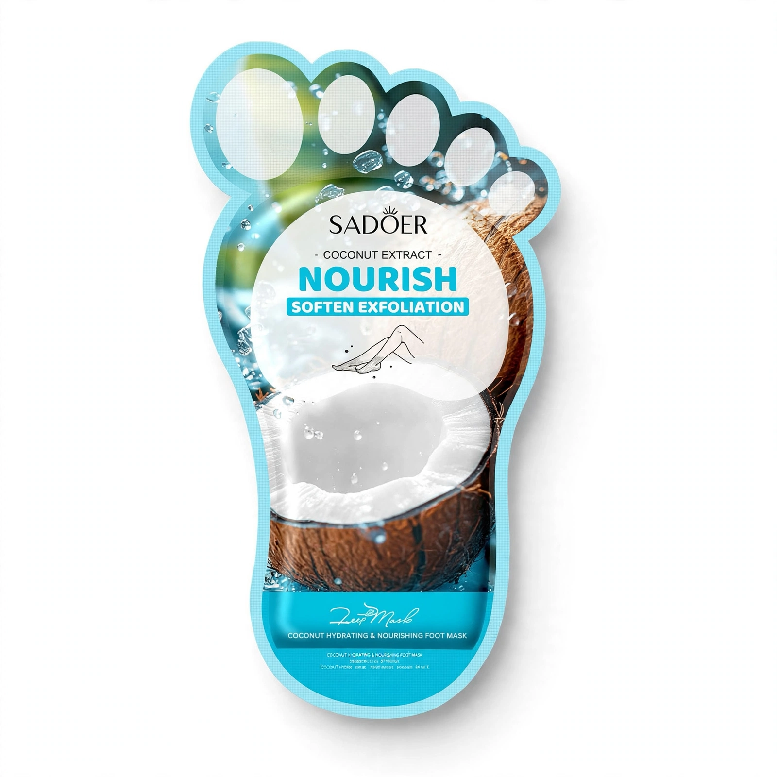 Sadoer Coconut Extract Nourish Foot Mask
