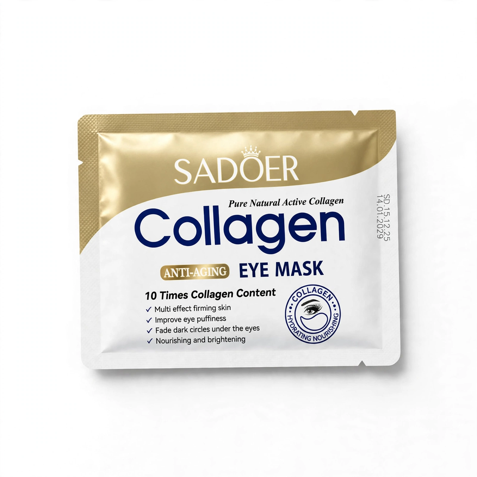 SADOER Pure Natural Active Collagen Anti-Aging Eye Mask thumbnail 3
