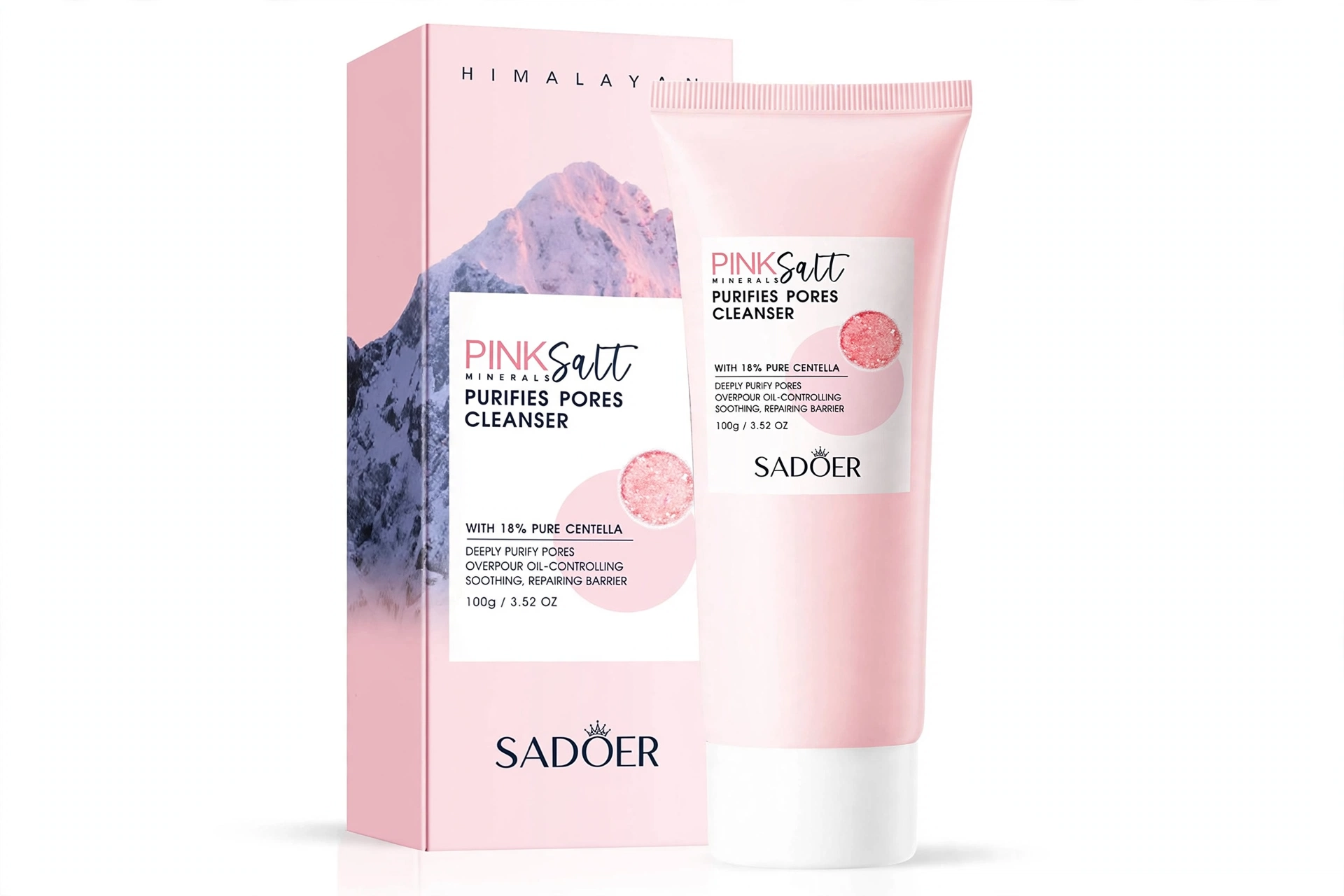 Sadoer Himalayan Pink Salt Purifies Pores Cleanser thumbnail 2