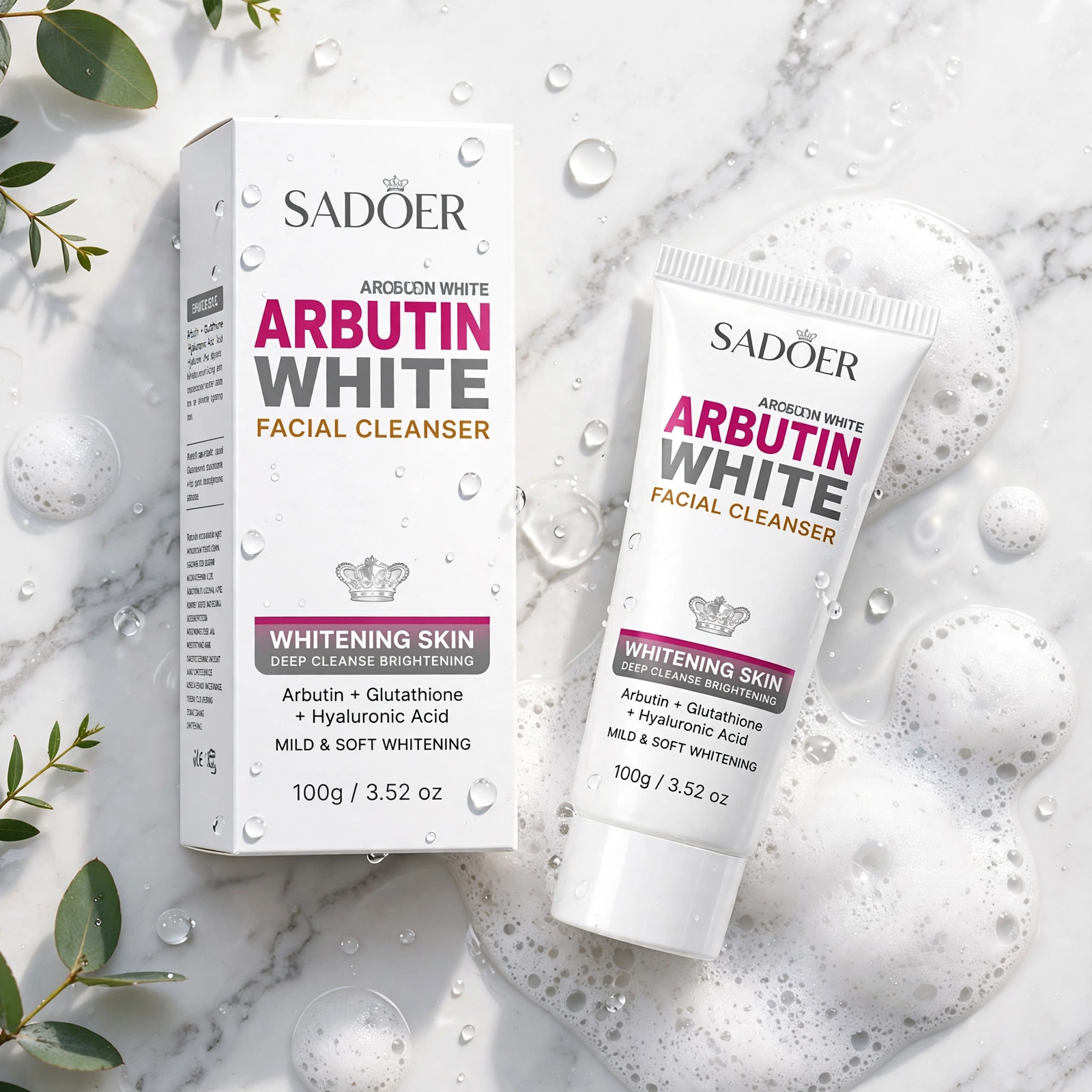 Sadoer Nicotinamide Arbutin White Facial Cleanser thumbnail 3