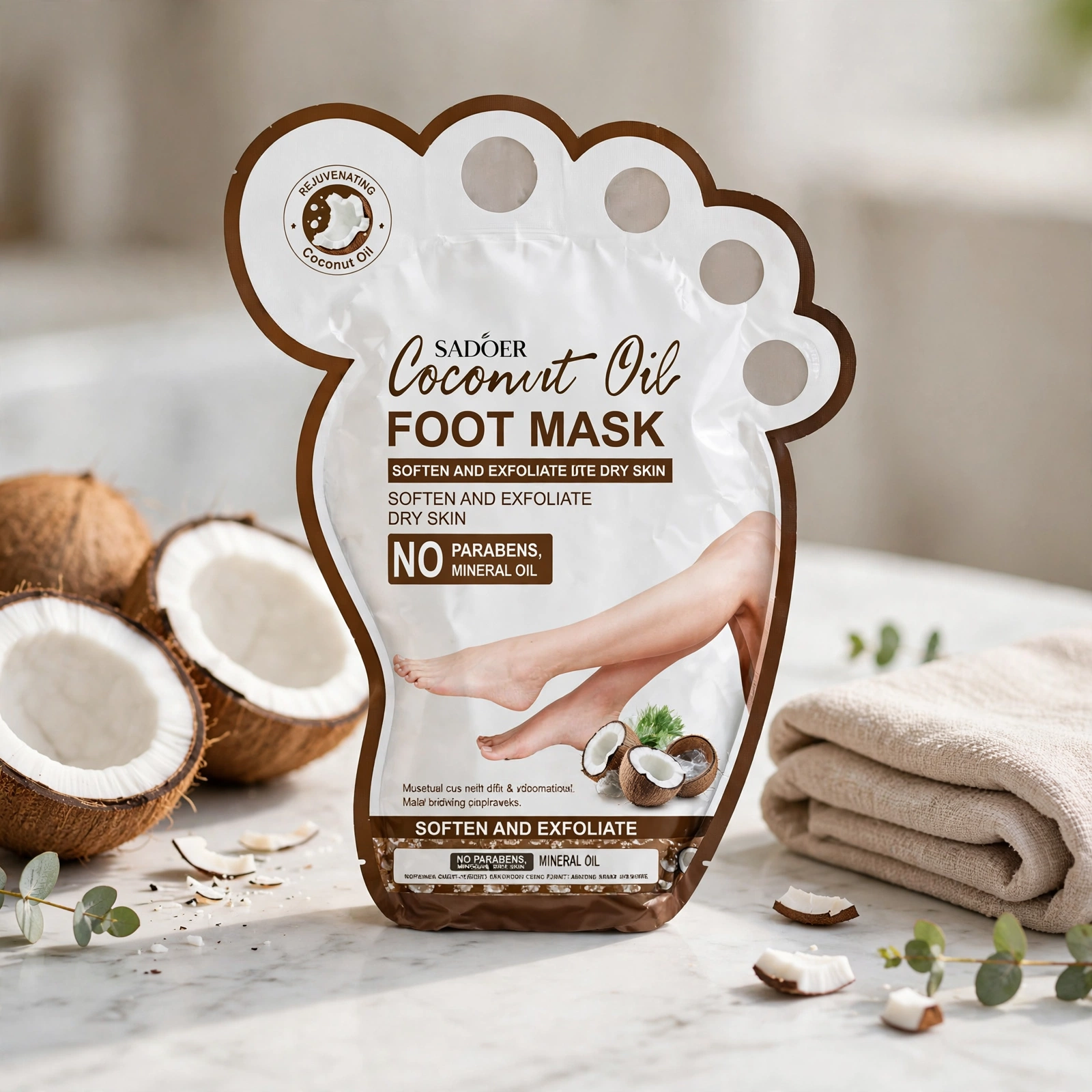Sadoer Softening Coconut Oil Foot Mask thumbnail 2