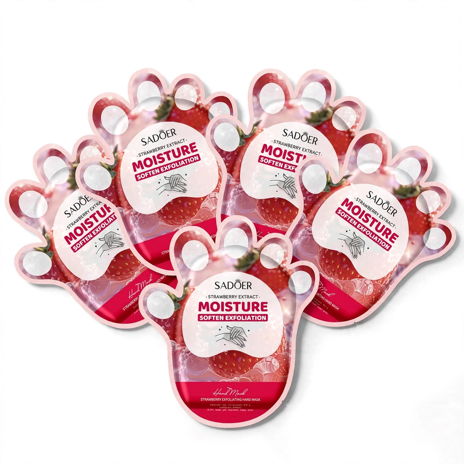 Sadoer Strawberry Extract Moisture Hand Mask thumbnail 2