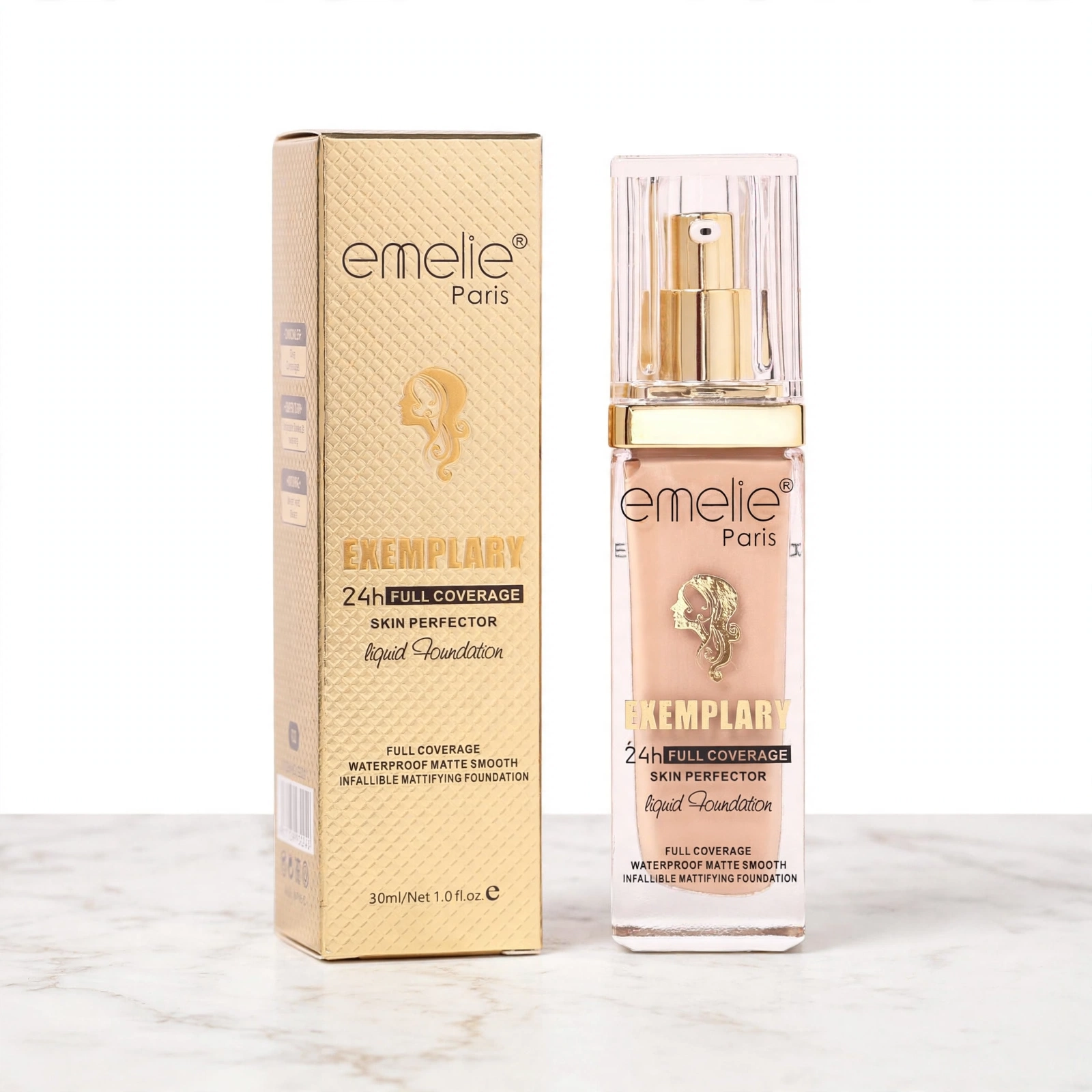 emelie Paris Exemplary 24h Full Coverage Skin Perfector Liquid Foundation thumbnail 3