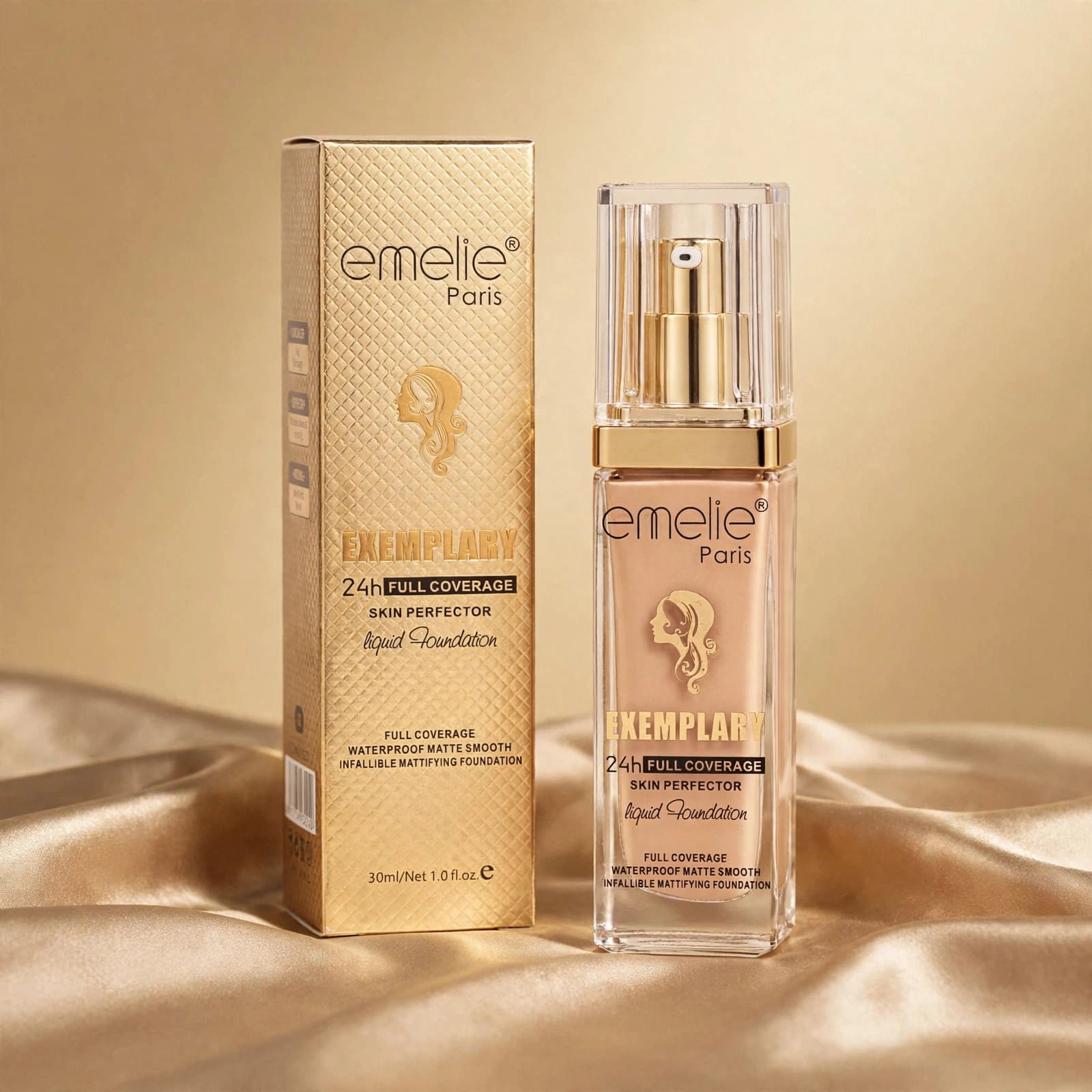 emelie Paris Exemplary 24h Full Coverage Skin Perfector Liquid Foundation thumbnail 2