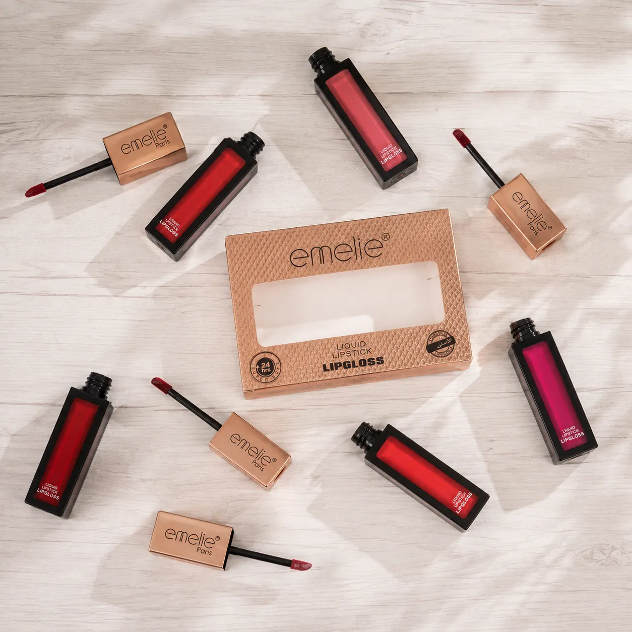emelie Paris Liquid Lipstick & Lipgloss Set thumbnail 1