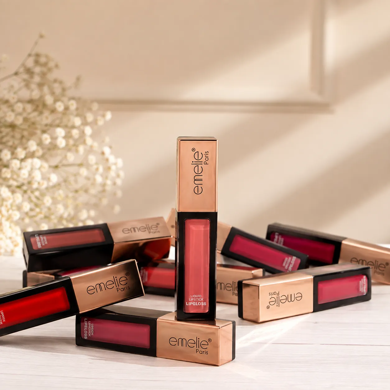 emelie Paris Liquid Lipstick & Lipgloss Set thumbnail 3