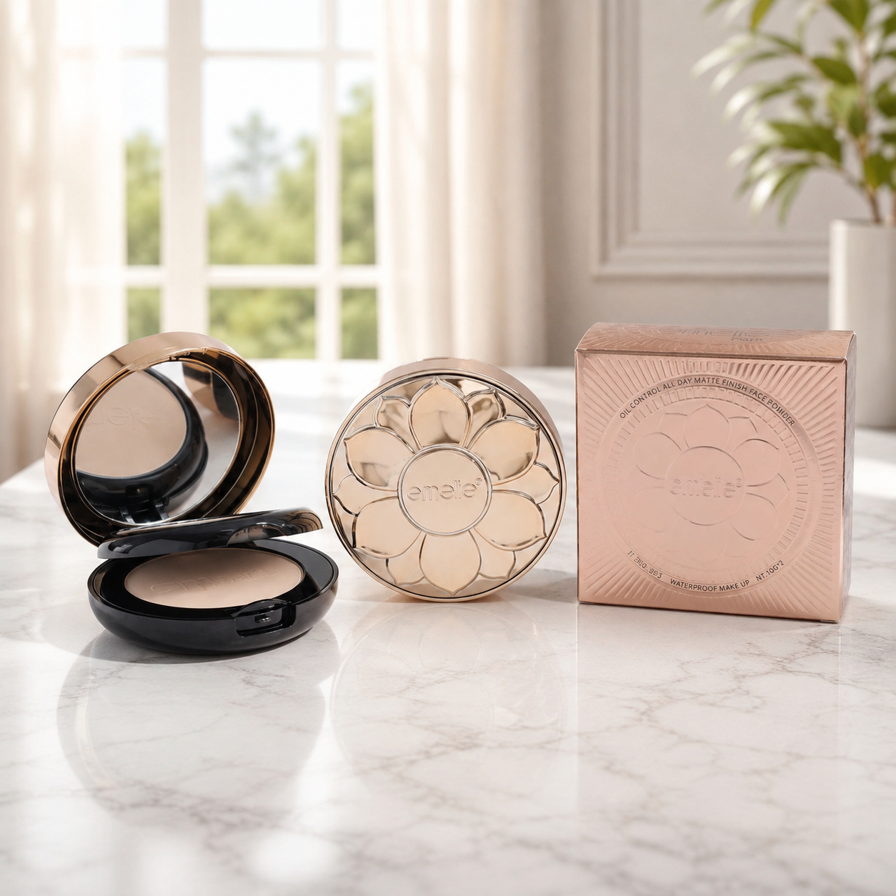 emelie Paris Oil Control All Day Matte Finish Face Powder thumbnail 3