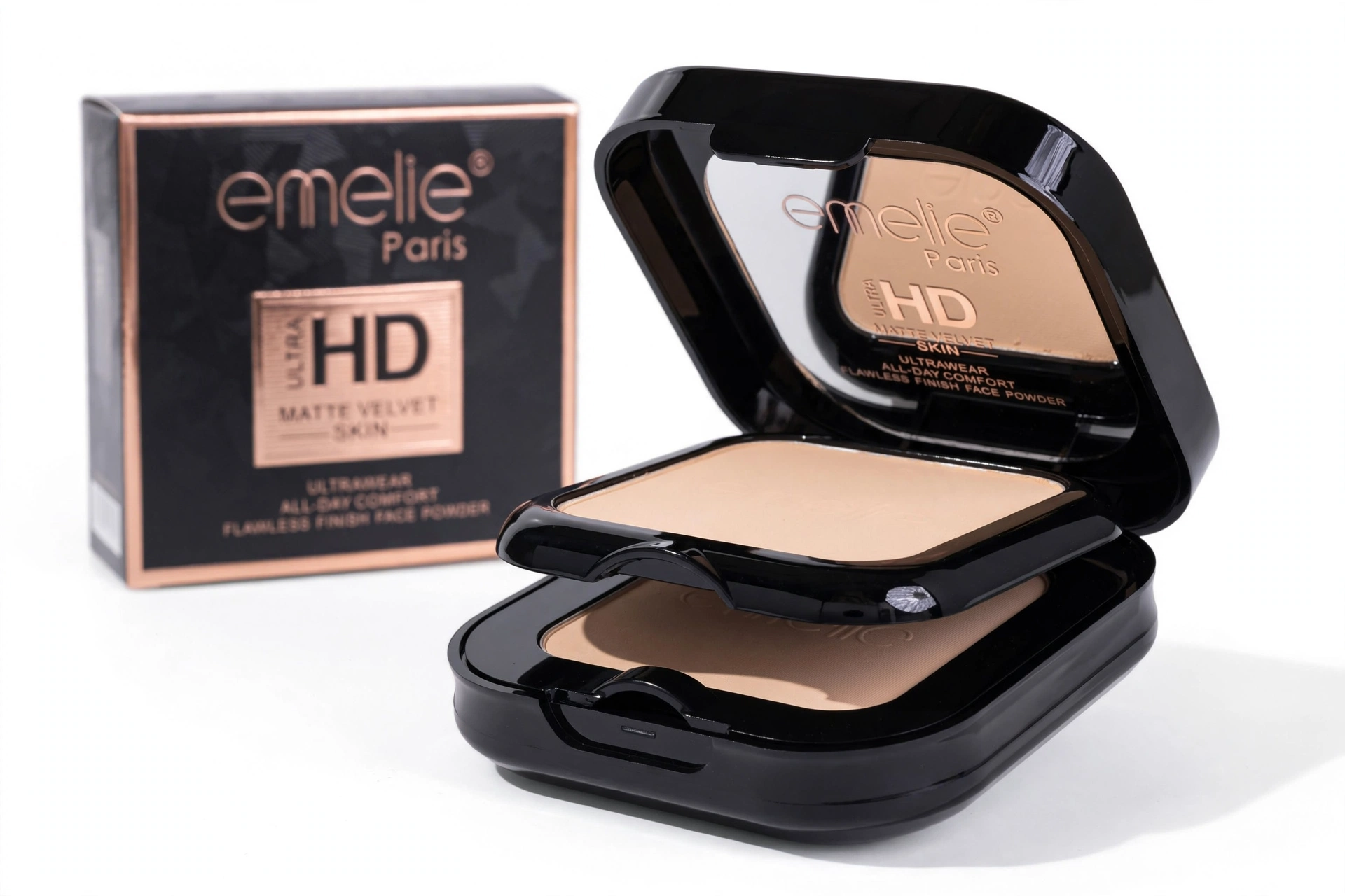 emelie Paris Ultra HD Matte Velvet Skin Flawless Finish Face Powder