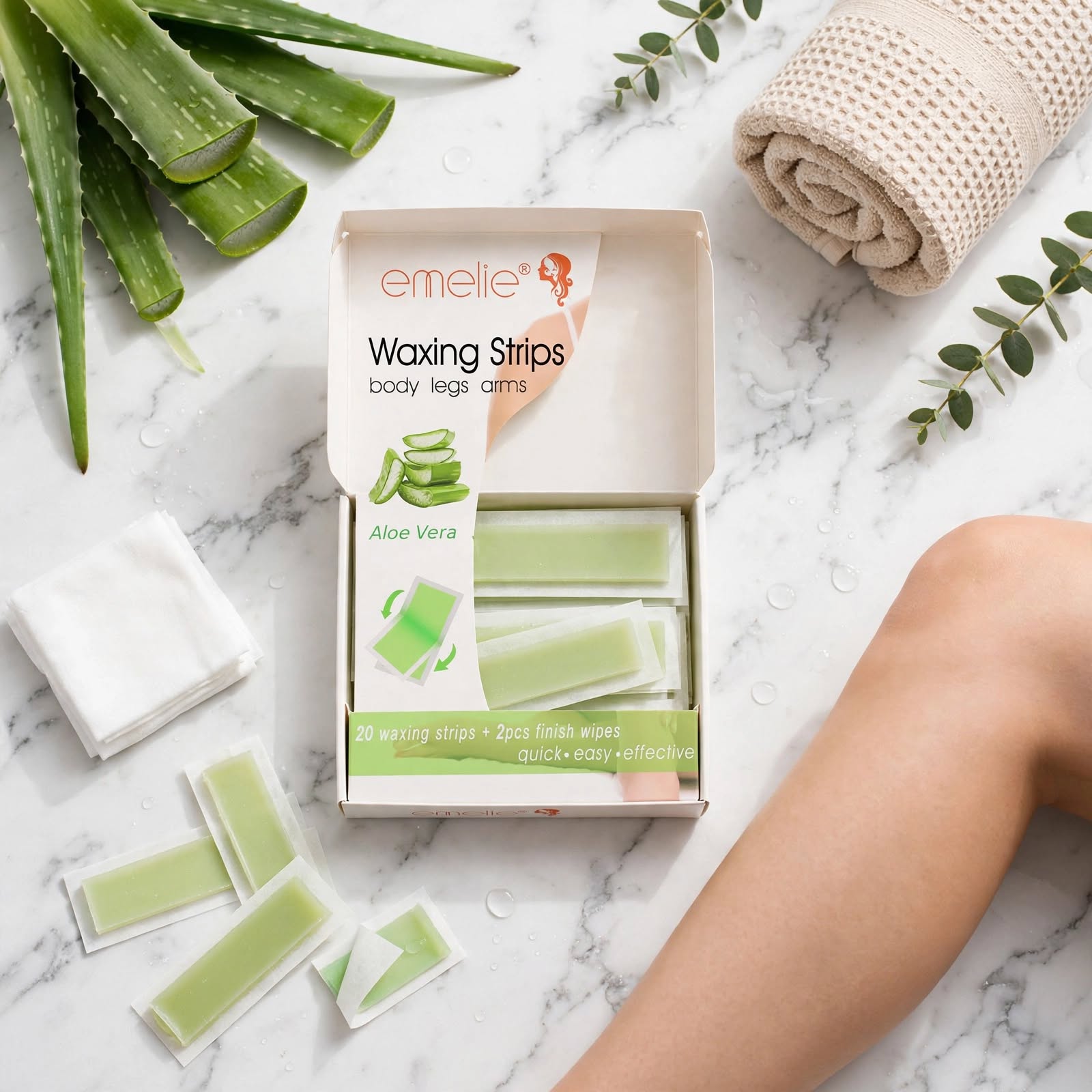 emelie Waxing Strips (Aloe Vera) thumbnail 3